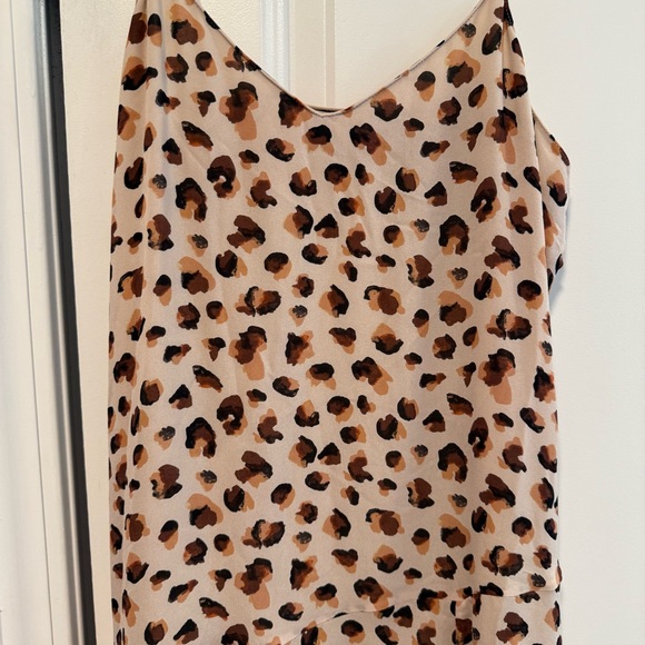 Theory flora leopard print silk midi cami dress - Picture 3 of 14